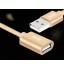 USB Data Repeater Male to Female Extension Cable Nylon Fabric Braised