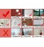 Squares Mirror Wall Stickers 9pcs