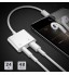 2 in 1 Lightning to 3.5mm Audio AUX Cable USB Charger For iPhone