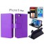 Iphone 6 Plus wallet leather case ID window combo