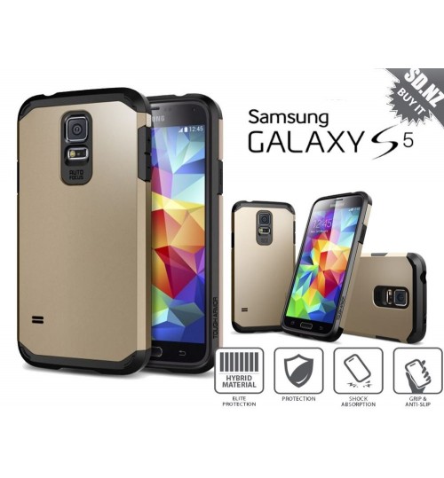 Galaxy s5 dual tone dual layer heavy duty case