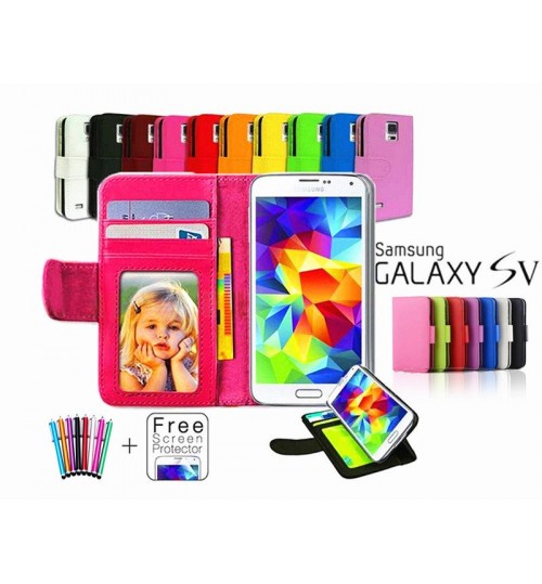 Galaxy S5 wallet leather ID window case