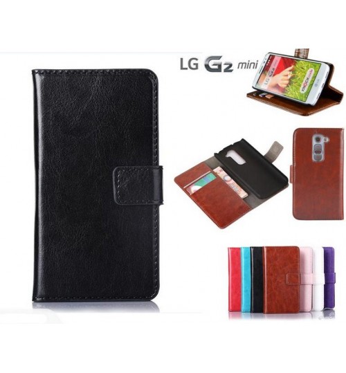 LG G2 mini vintage fine leather wallet case+Pen