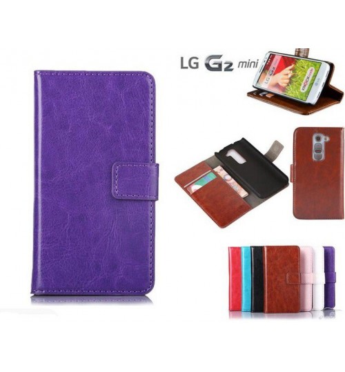 LG G2 mini vintage fine leather wallet case+Pen