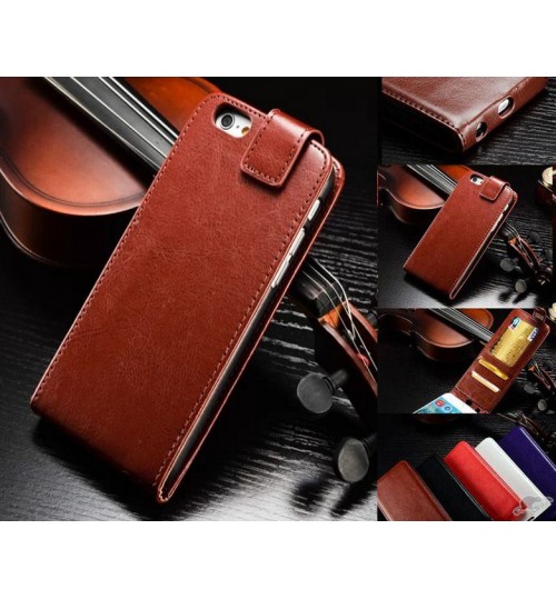 Iphone 6 vintage fine leather top flip ID case