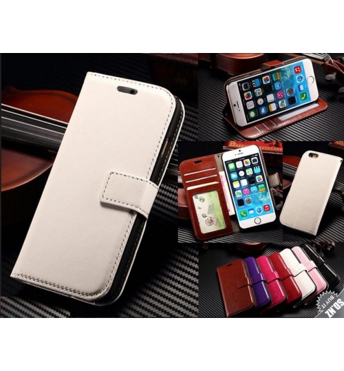 Iphone 6 vintage fine leather ID wallet case+SP