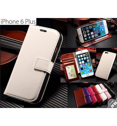 Iphone 6 Plus vintage fine leather ID wallet case