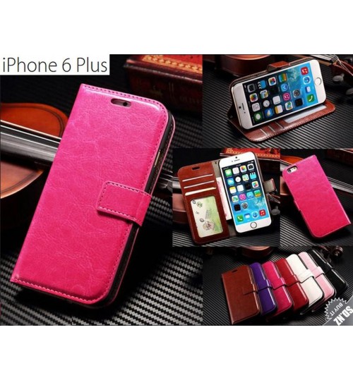 Iphone 6 Plus vintage fine leather ID wallet case