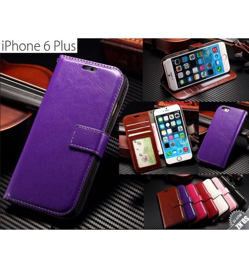Iphone 6 Plus vintage fine leather ID wallet case