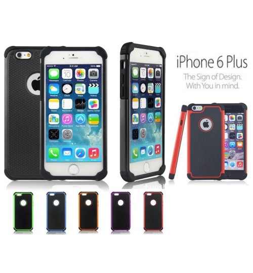 iPhone 6 Plus three-piece impact proof case+pen