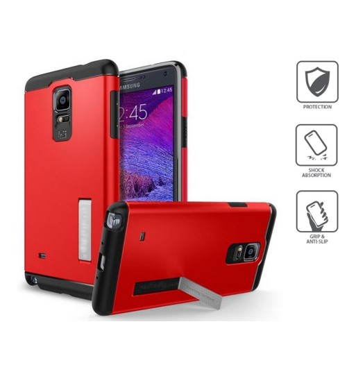 Note 4 Anti-shock dual layer heavy duty case+Pen