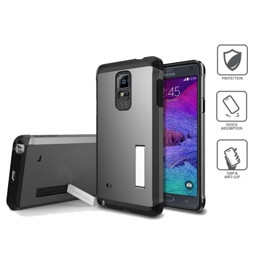 Note 4 Anti-shock dual layer heavy duty case+Pen