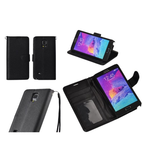 Galaxy Note 4 wallet leather case ID card slots wallet case cover