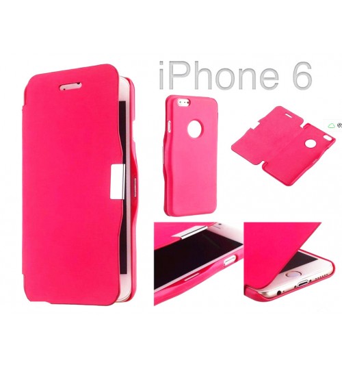 iPhone 6 Ultra slim leather flip case+combo