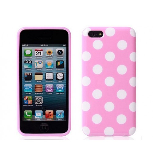 iPhone 4 Polka Dot Silicon Case+PEN+SP