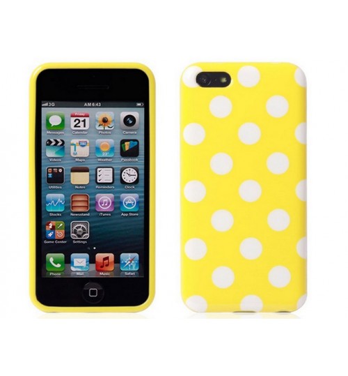 iPhone 4 Polka Dot Silicon Case+PEN+SP