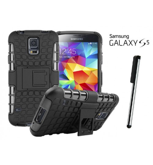 Galaxy S5 Case Heavy Duty Hybrid Kickstand+Combo