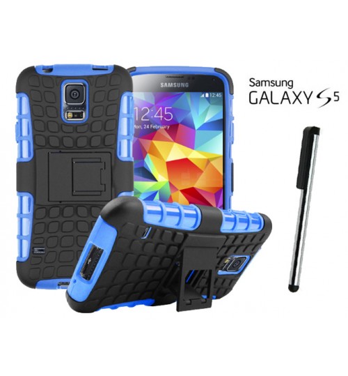 Galaxy S5 Case Heavy Duty Hybrid Kickstand+Combo