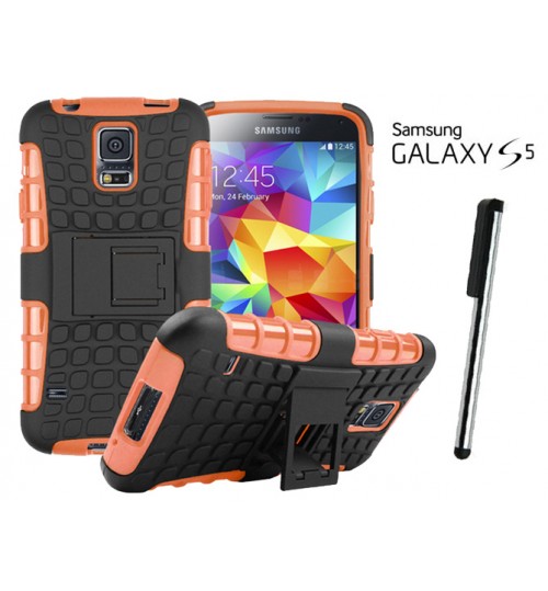 Galaxy S5 Case Heavy Duty Hybrid Kickstand+Combo