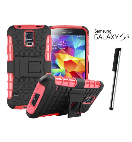 Galaxy S5 Case Heavy Duty Hybrid Kickstand+Combo