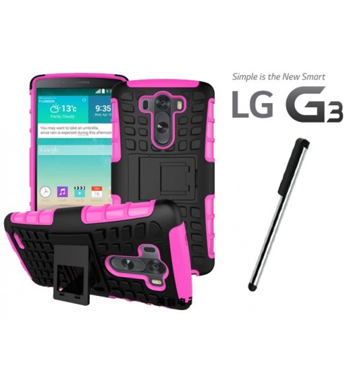 LG G3 Case Heavy Duty Hybrid Kickstand + Combo