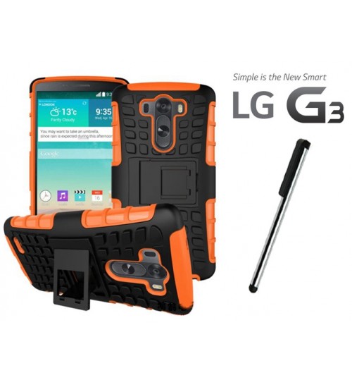 LG G3 Case Heavy Duty Hybrid Kickstand + Combo