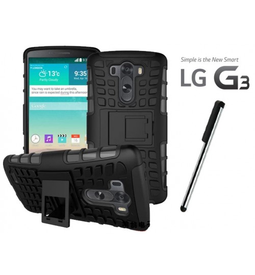 LG G3 Case Heavy Duty Hybrid Kickstand + Combo