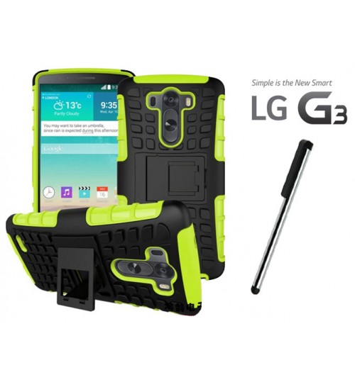 LG G3 Case Heavy Duty Hybrid Kickstand + Combo