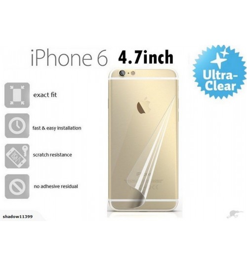 Iphone 6 4.7inch back screen protector clear