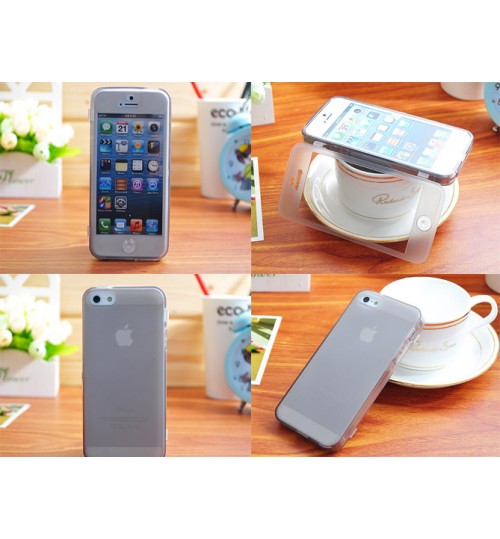 iPhone 4 4s Ultra slim TPU flip case+SP+PEN