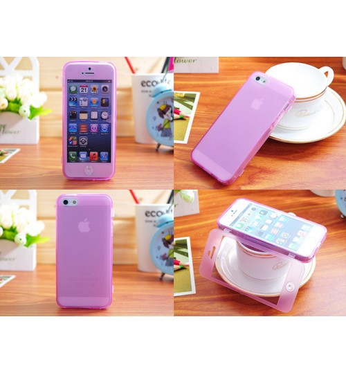 iPhone 4 4s Ultra slim TPU flip case+SP+PEN