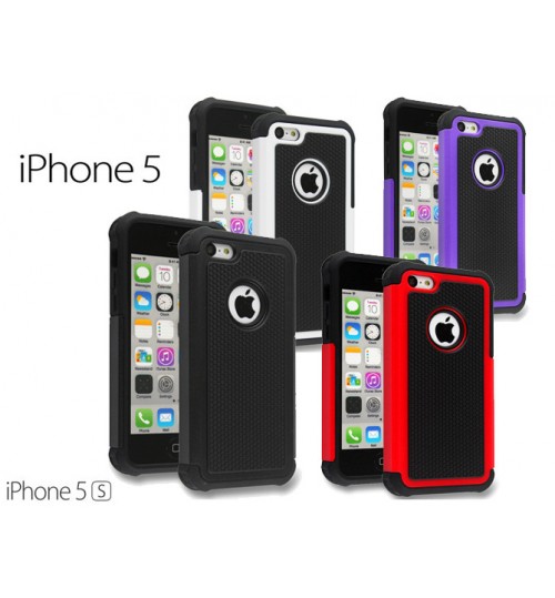 Iphone 5 5s three-piece heavy duty case + combo