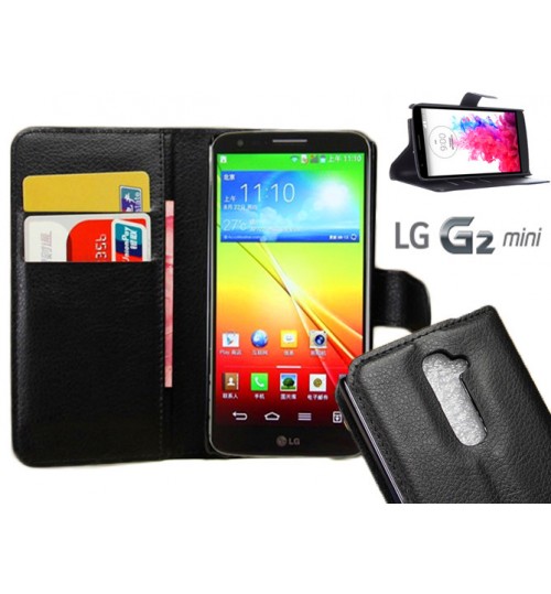 LG G2 Mini Wallet leather cover case + combo