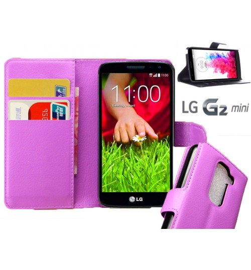 LG G2 Mini Wallet leather cover case + combo