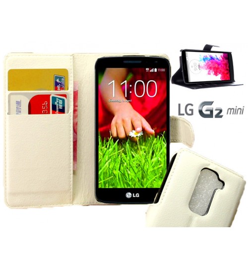 LG G2 Mini Wallet leather cover case + combo