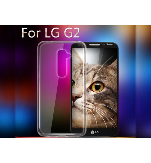 LG G2 Case Clear Gel Ultra Thin D802+Combo