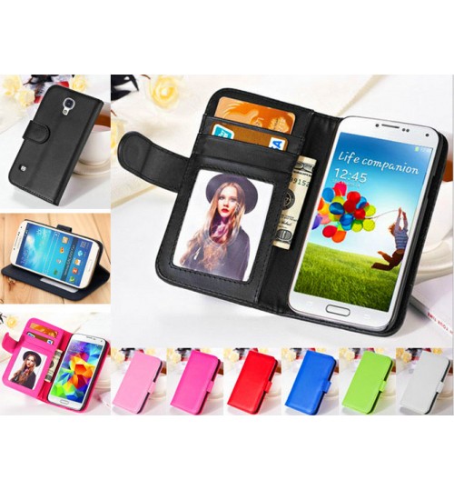 Galaxy S4 mini case wallet leather case ID window