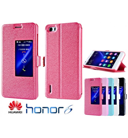 Huawei Honor 6 case luxury view window case