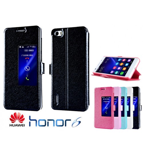 Huawei Honor 6 case luxury view window case