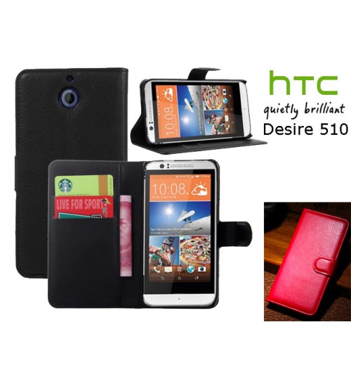 HTC Desire 510 case Wallet leather cover case