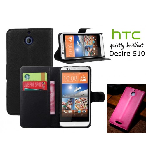 HTC Desire 510 case Wallet leather cover case