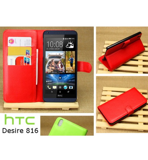 HTC Desire 816 case Wallet leather cover case