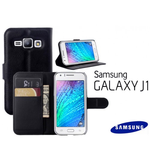 Samsung Galaxy J1 case wallet leather case+Pen