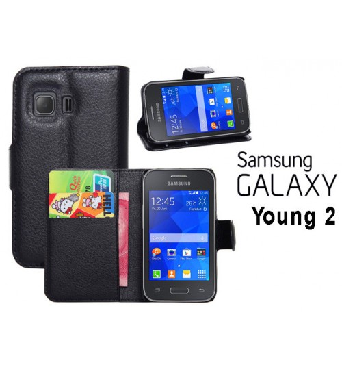 Samsung Galaxy Young 2 case wallet leather case