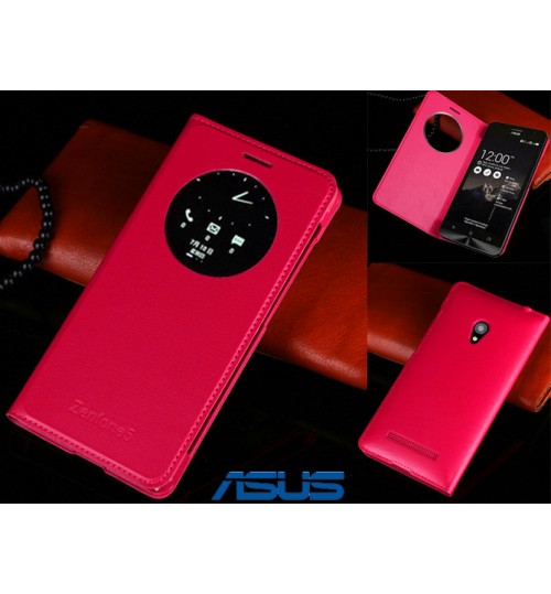 Asus Zenfone 5 case Leather Flip window case+Pen