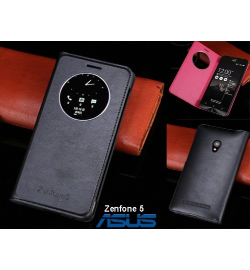 Asus Zenfone 5 case Leather Flip window case+Pen