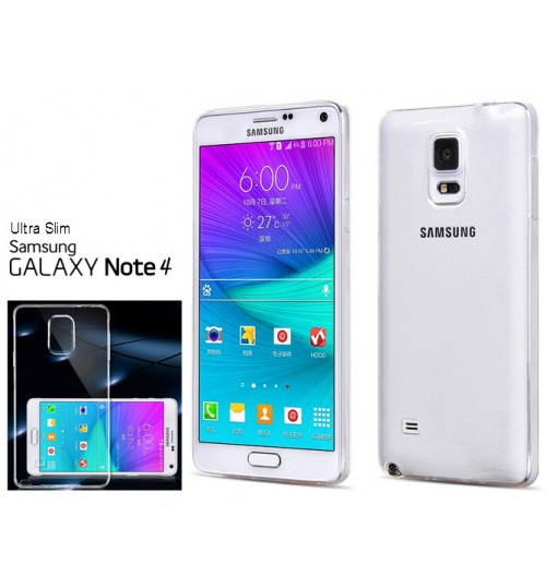 Galaxy Note 4 case clear gel Ultra Thin+SP