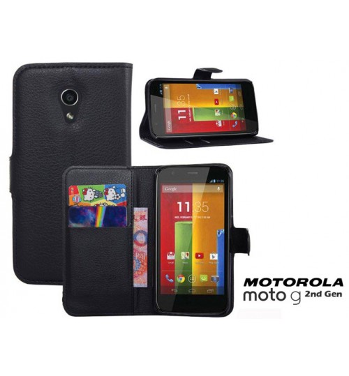 Moto G2 Wallet leather cover+pen