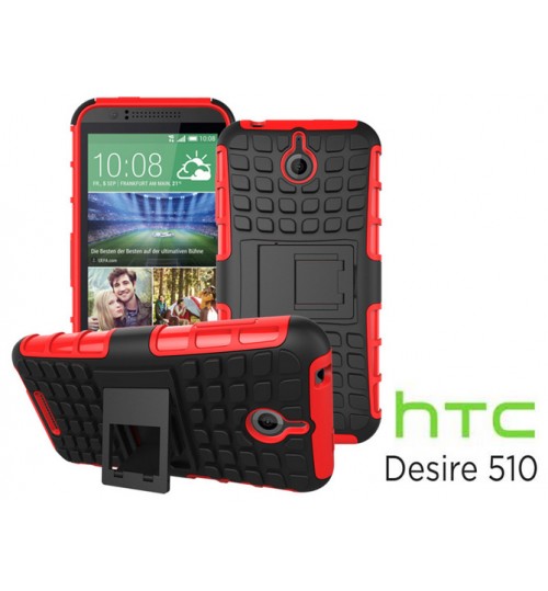 HTC Desire 510 Case Heavy Duty Hybrid Kickstand