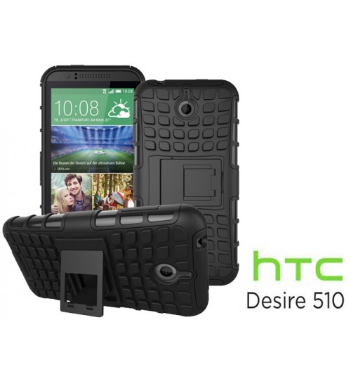 HTC Desire 510 Case Heavy Duty Hybrid Kickstand